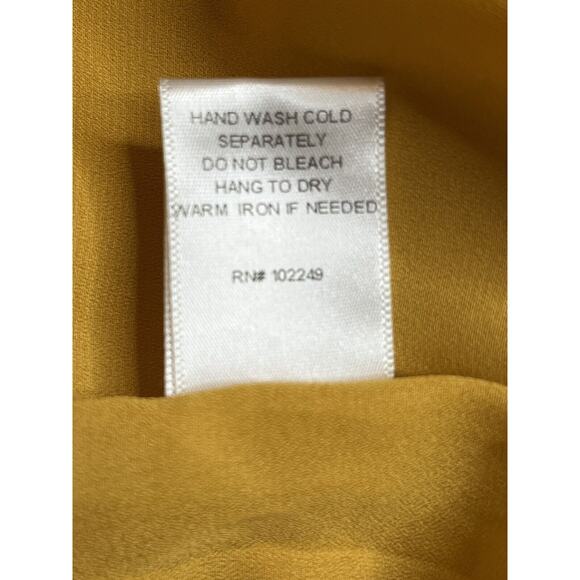 Skies Areโ Blue Mustard Yellow Eyelet Romper M Boho Flutter Sleeve Summer Cute - Picture 15 of 15